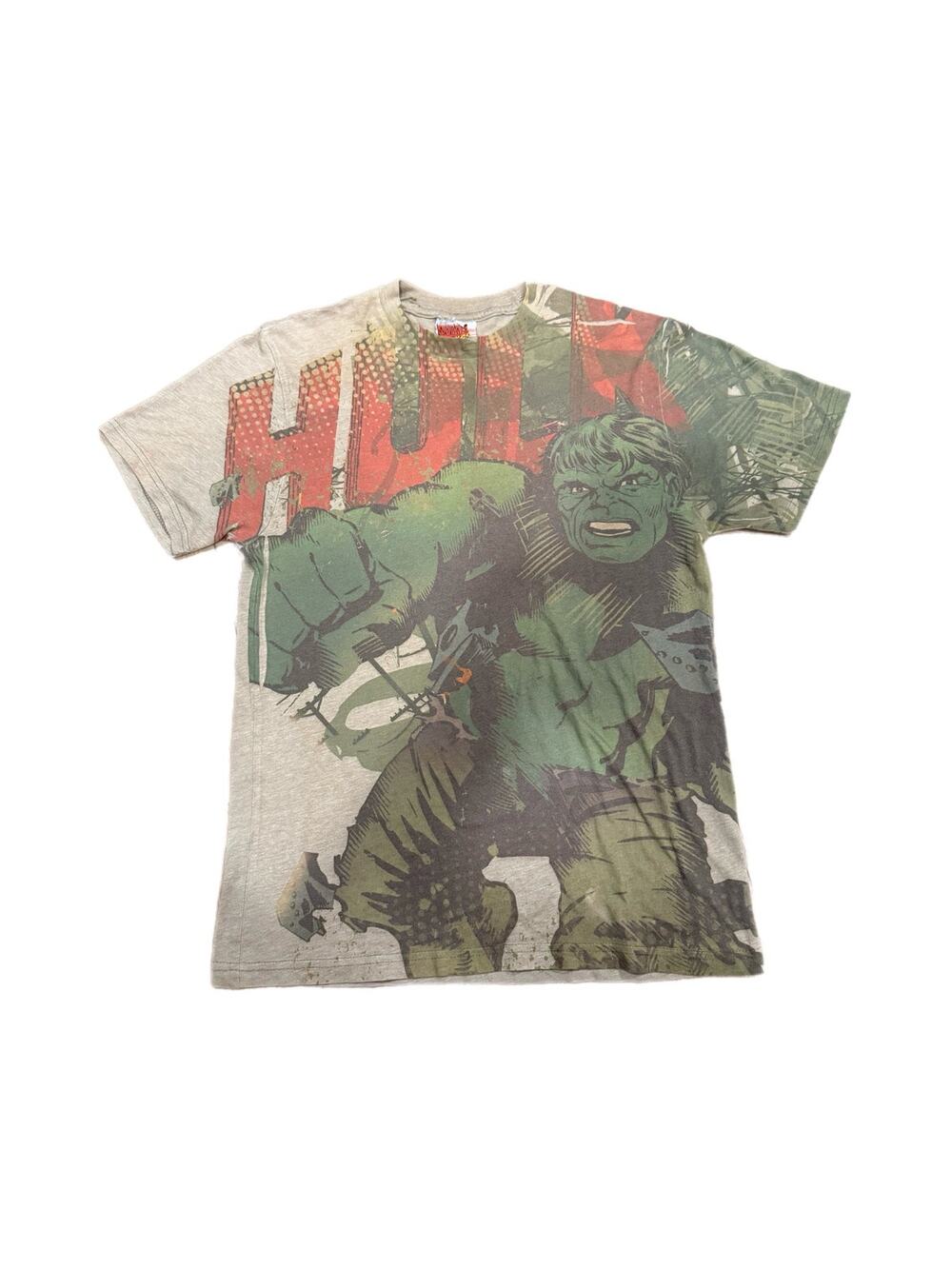 Vintage 2009 Marvel Comics Hulk AOP tshirt Men's Size Small All Over Print